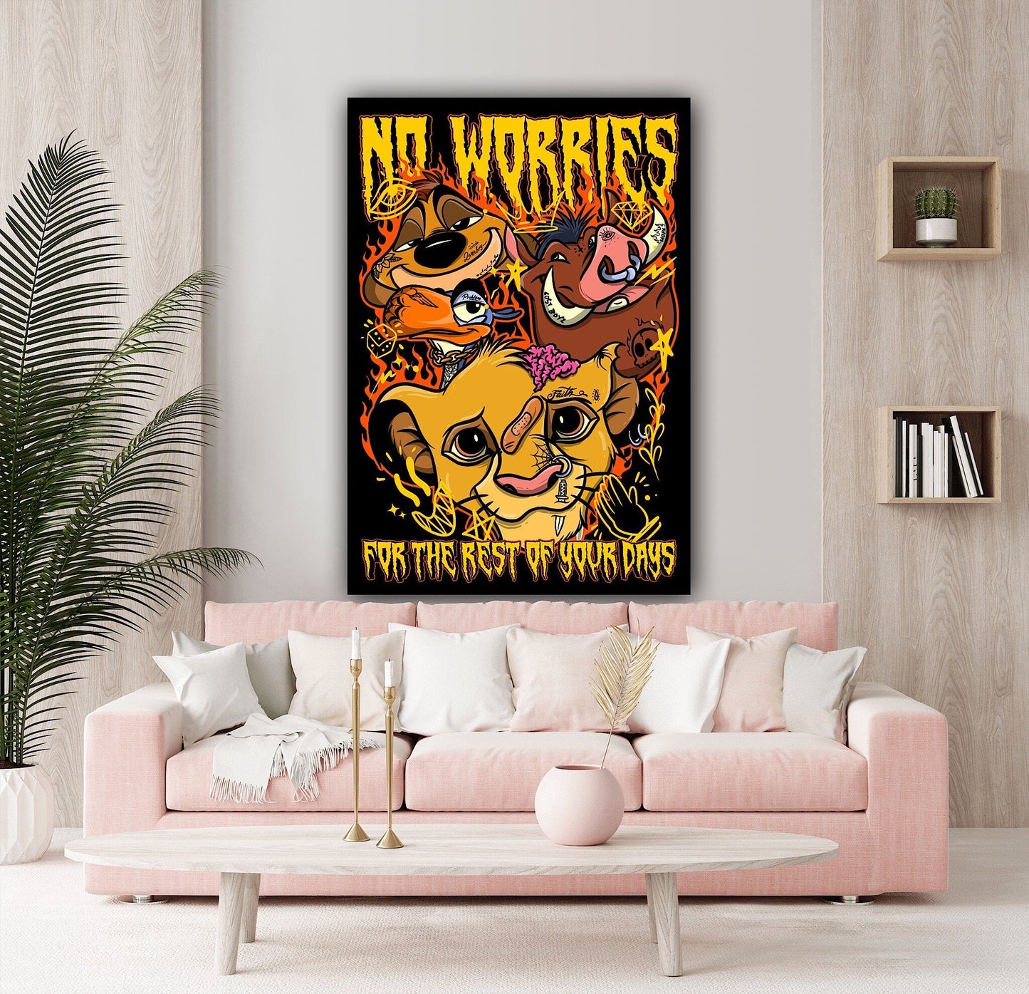 No Worries Back Canvas