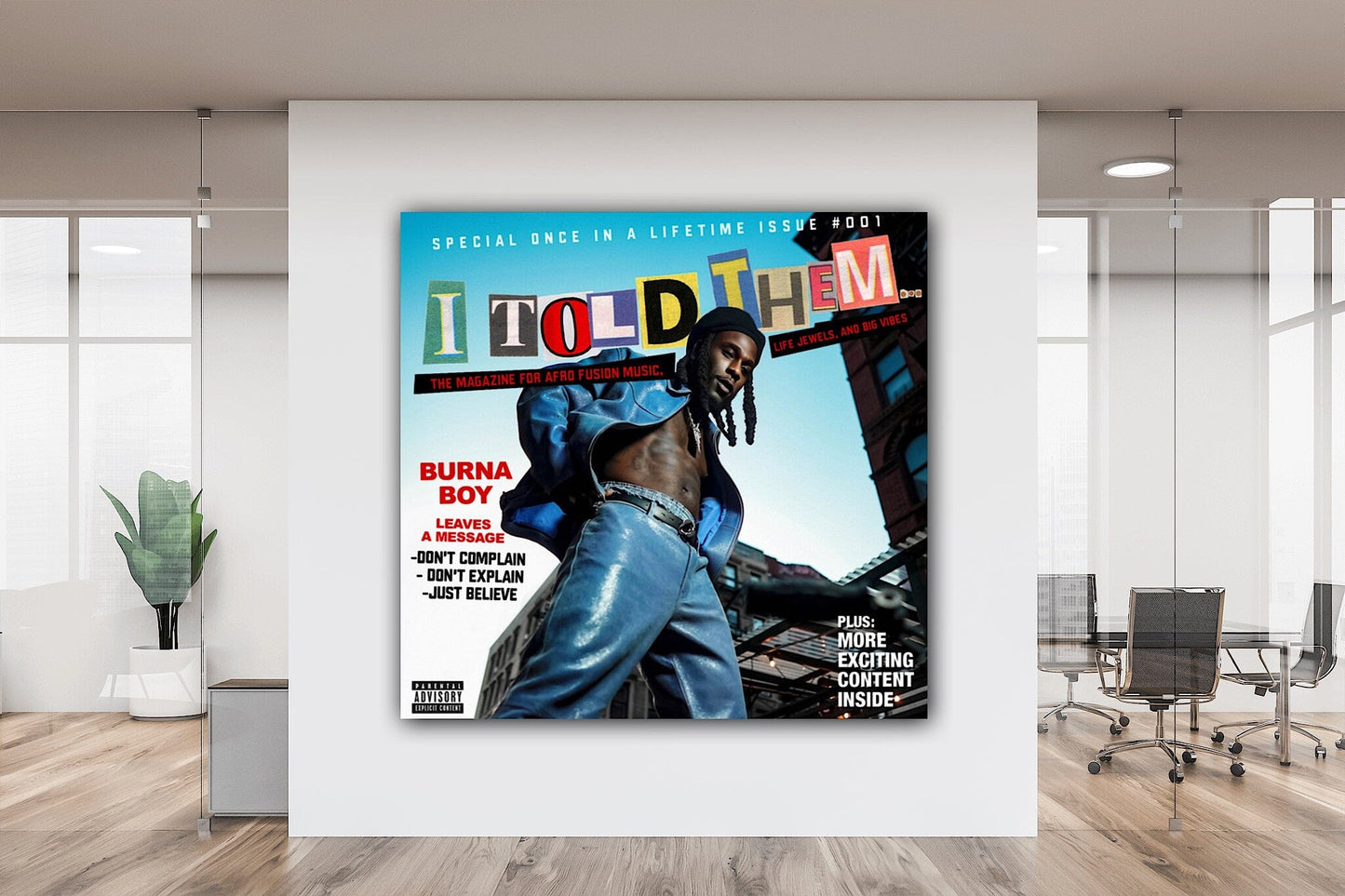 Burna Boy - I Told Them Canvas