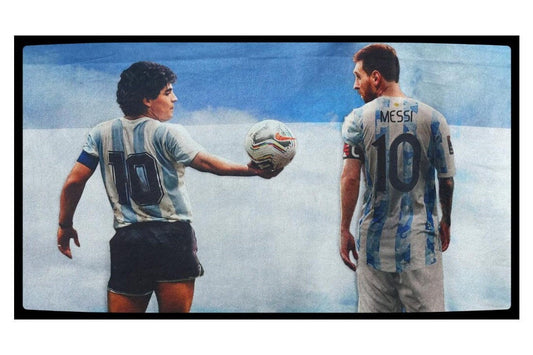 Lionel Messi Diego Maradona Canvas