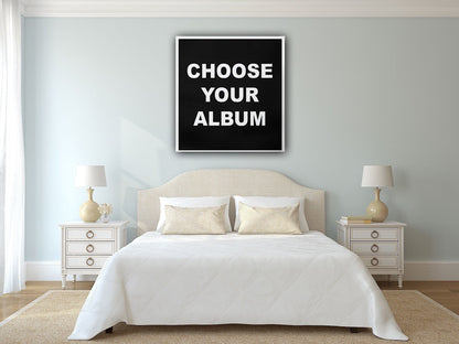 Choose your Album Cover - Square - Album Cover Canvas - Music Art - Wrapped Framed Canvas