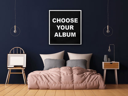 Choose your Album Cover - Square - Album Cover Canvas - Music Art - Wrapped Framed Canvas