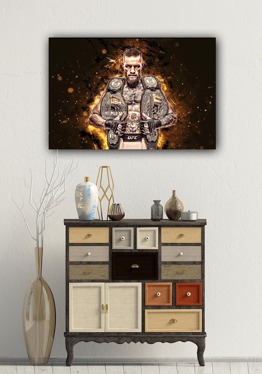 Conor Mcgregor Double Champ Canvas