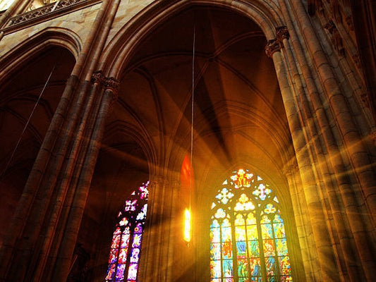 Stained Glass Church Window Canvas