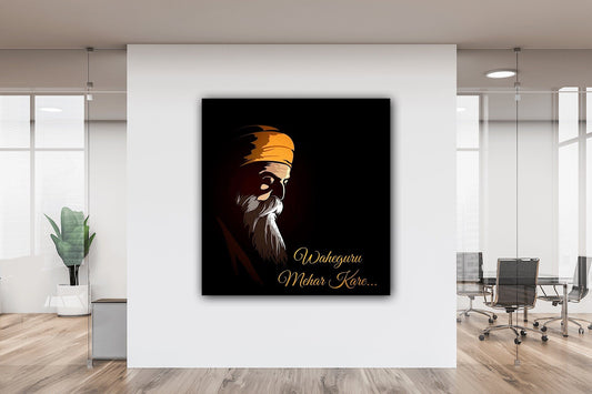 Waheguru, Guru Nanak Dev Ji Canvas