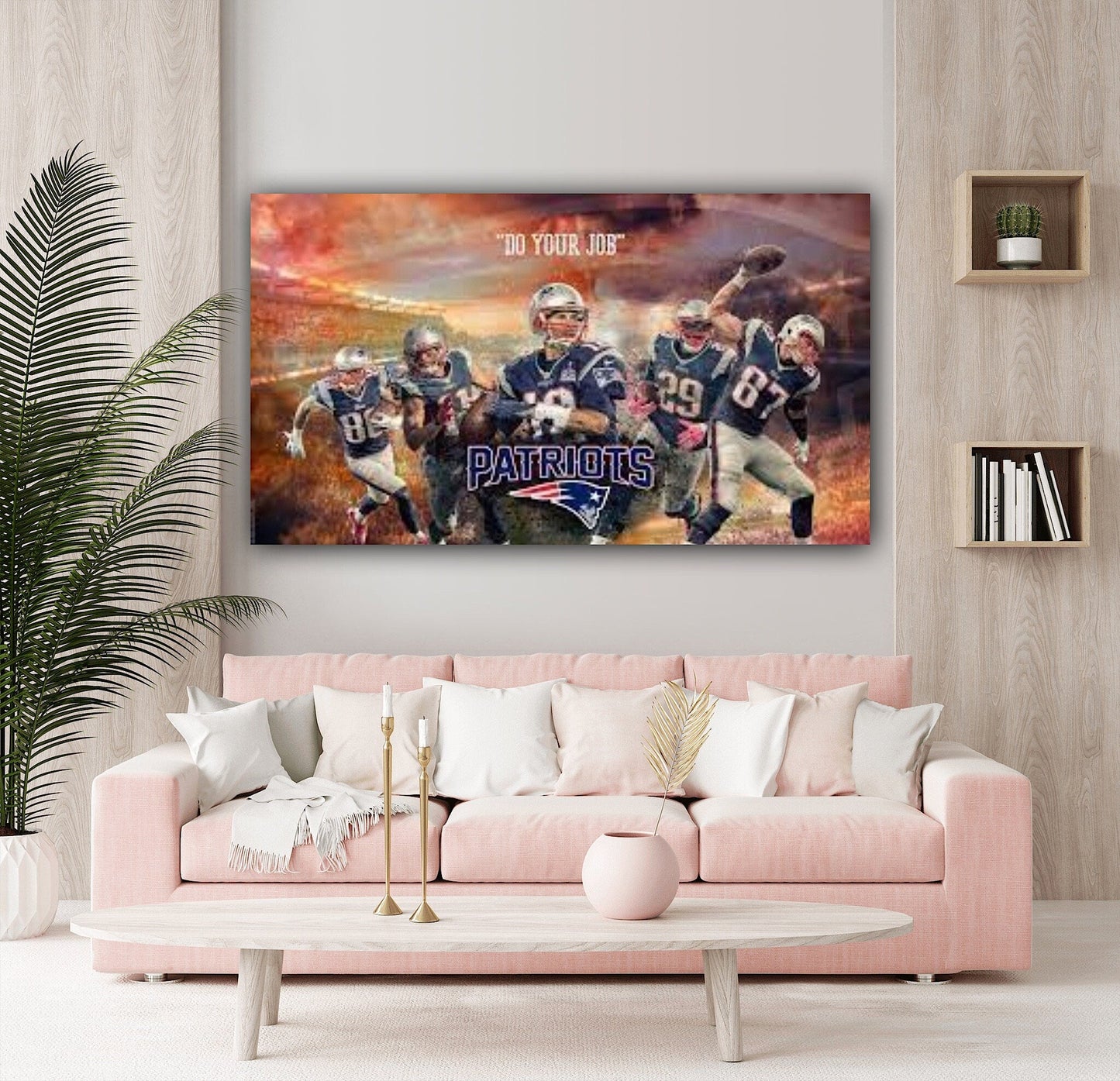 New England Patriots Team Canvas